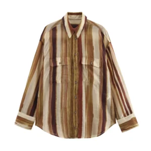 Striped Loose Blouse