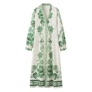 Forest Printed Maxi Dress