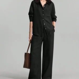 Casual Cotton Set - Black