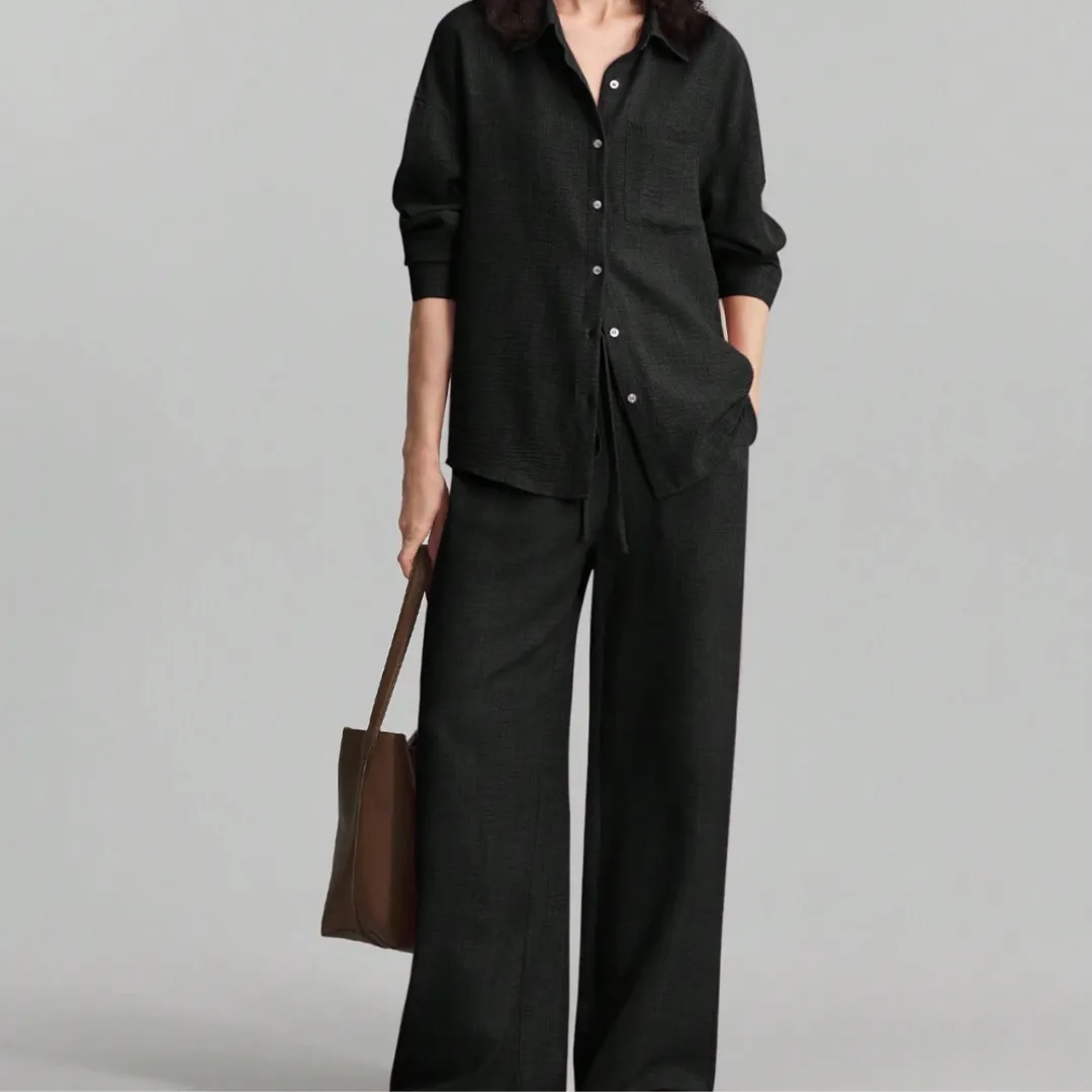 Casual Cotton Set - Black