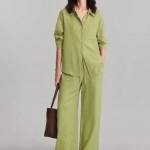 Casual Cotton Set - Lime Green