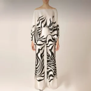Elegant Striped Wide-Leg Set